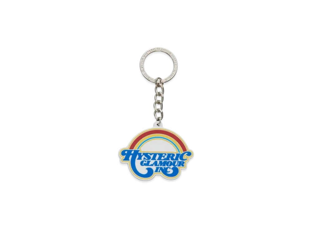 HYSTERIC GLAMOUR Hg Rainbow Keychain "Multi"