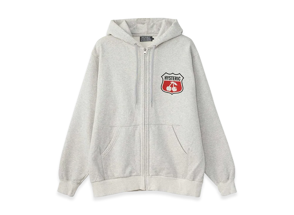 HYSTERIC GLAMOUR Hysteric Cherry Hoodie "Top Gray"