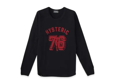 HYSTERIC GLAMOUR Number 76 T-Shirt "Black"