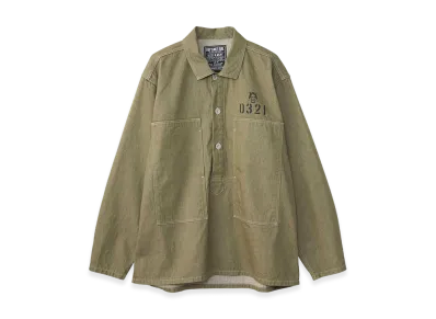 HYSTERIC GLAMOUR Hysteric 0321 Denim Pullover Shirt "Green"