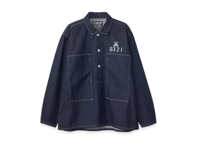 HYSTERIC GLAMOUR Hysteric 0321 Denim Pullover Shirt "Dark Indigo Blue"