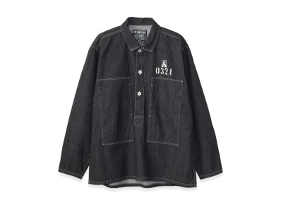 HYSTERIC GLAMOUR Hysteric 0321 Denim Pullover Shirt "Black"