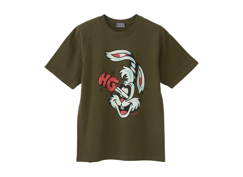 HYSTERIC GLAMOUR Hysteric Rabbit T-Shirt "Khaki"