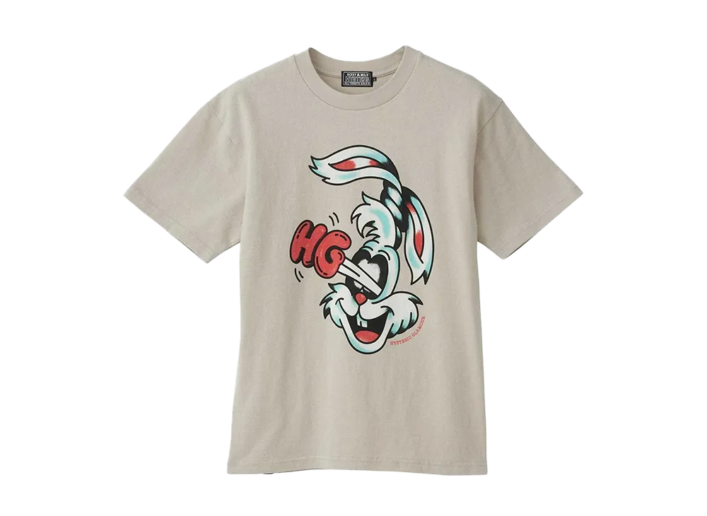 HYSTERIC GLAMOUR Hysteric Rabbit T-Shirt "Gray"