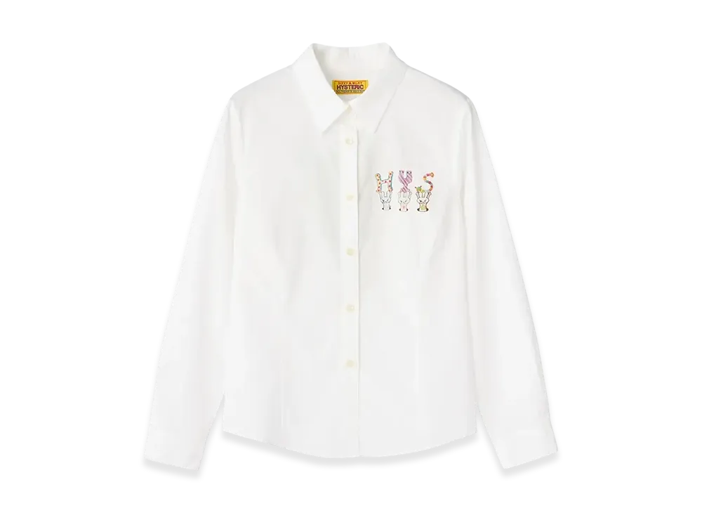 HYSTERIC GLAMOUR Compact Shirt "White"