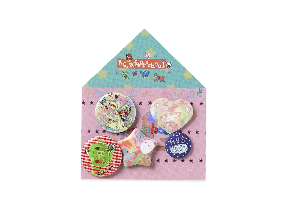 HYSTERIC GLAMOUR Button Badge Set "Multi"