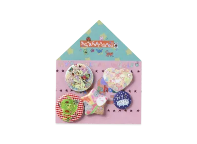 HYSTERIC GLAMOUR Button Badge Set "Multi"