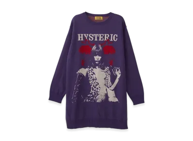 HYSTERIC GLAMOUR EP Berry Hys Jacquard Dress "Purple"