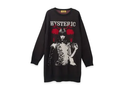 HYSTERIC GLAMOUR EP Berry Hys Jacquard Dress "Black"