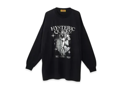 HYSTERIC GLAMOUR HYSTERIC QUEEN Oversized Tee "Black"