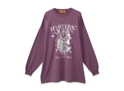 HYSTERIC GLAMOUR HYSTERIC QUEEN Oversized Tee "Purple"