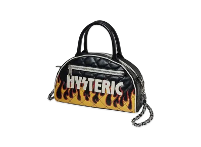 HYSTERIC GLAMOUR HYSTERIC FIRE Boston Bag "Black"
