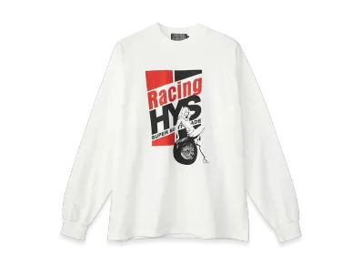 HYSTERIC GLAMOUR RACING HYS Tee"White"