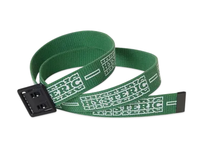 HYSTERIC GLAMOUR STRIPE LOGO Tape Belt "Green"