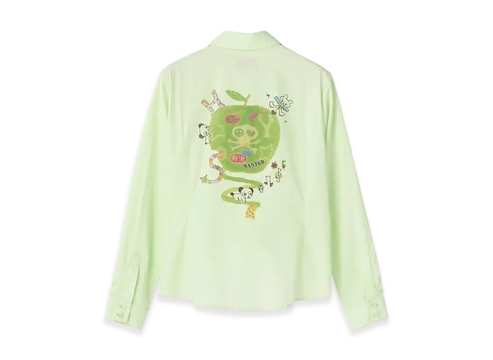 HYSTERIC GLAMOUR Minky Compact Shirt "Green"