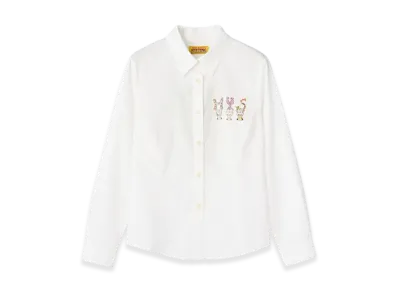HYSTERIC GLAMOUR Minky Compact Shirt "White"