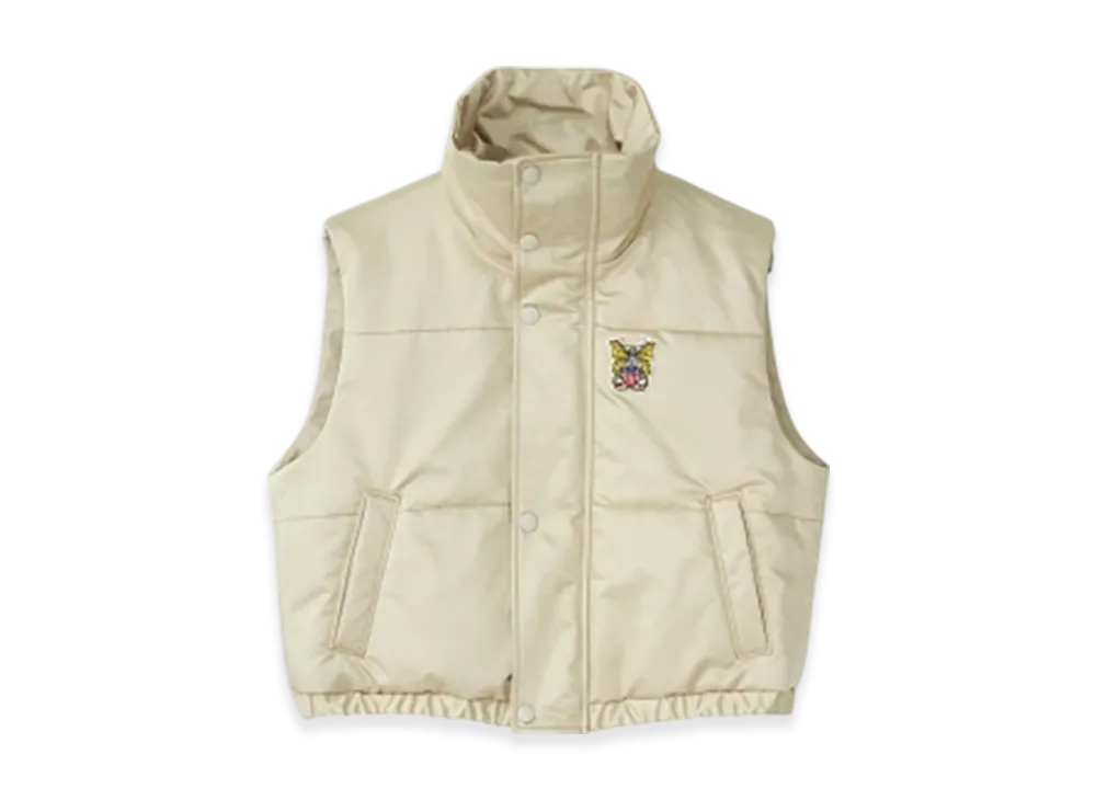 HYSTERIC GLAMOUR Levitated Girl Patch Short Vest "Beige"