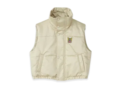 HYSTERIC GLAMOUR Levitated Girl Patch Short Vest "Beige"