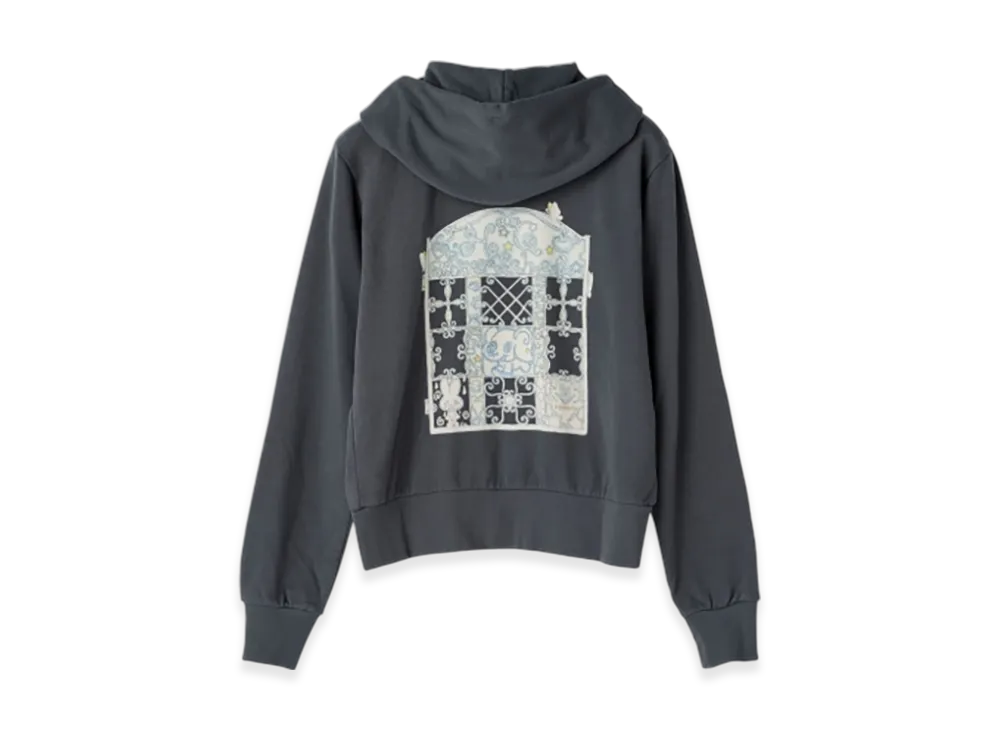 HYSTERIC GLAMOUR Oliwa Short Hoodie "Charcoal Gray"