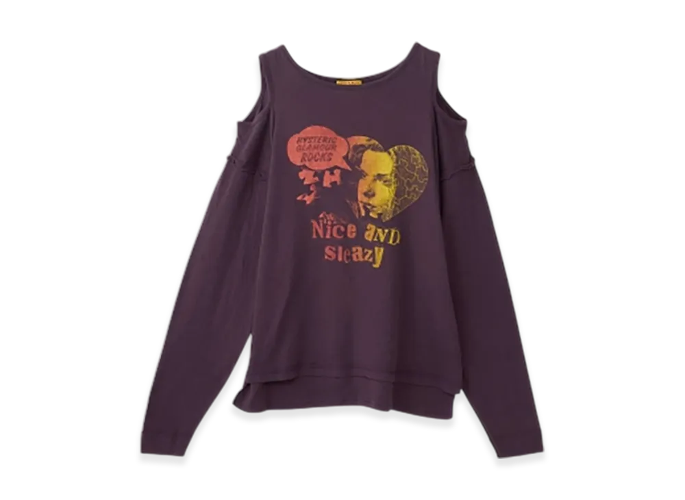 HYSTERIC GLAMOUR Nice And Sleazy Pullover "Purple"