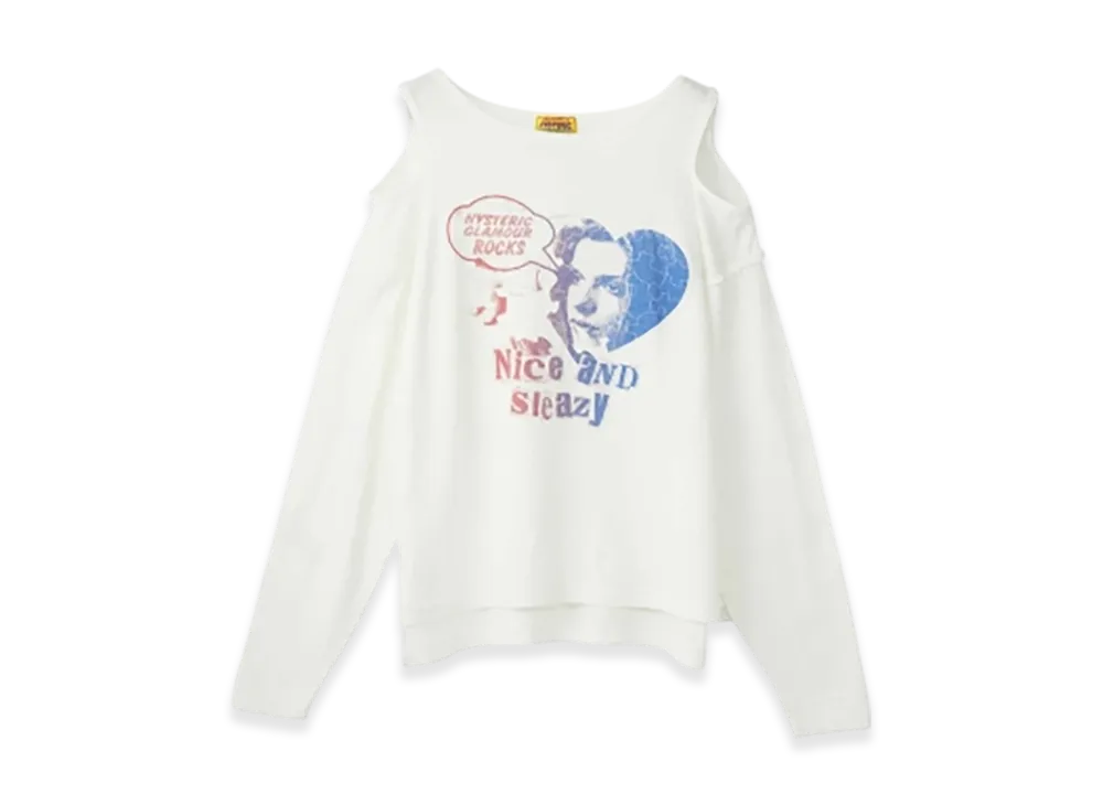 HYSTERIC GLAMOUR Nice And Sleazy Pullover "White"