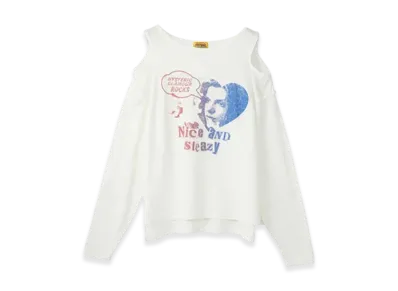 HYSTERIC GLAMOUR Nice And Sleazy Pullover "White"