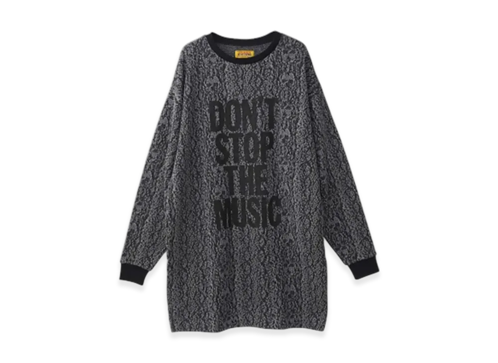 HYSTERIC GLAMOUR Don't Stop The Music One Piece "Charcoal Gray"
