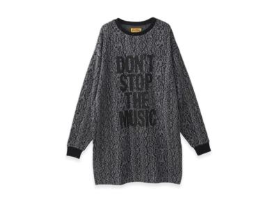 HYSTERIC GLAMOUR Don't Stop The Music One Piece "Charcoal Gray"