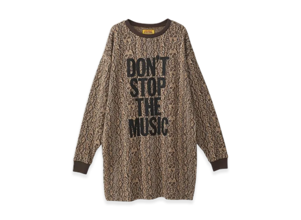 HYSTERIC GLAMOUR Don't Stop The Music One Piece "Brown"
