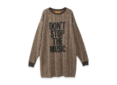 HYSTERIC GLAMOUR Don't Stop The Music One Piece "Brown"