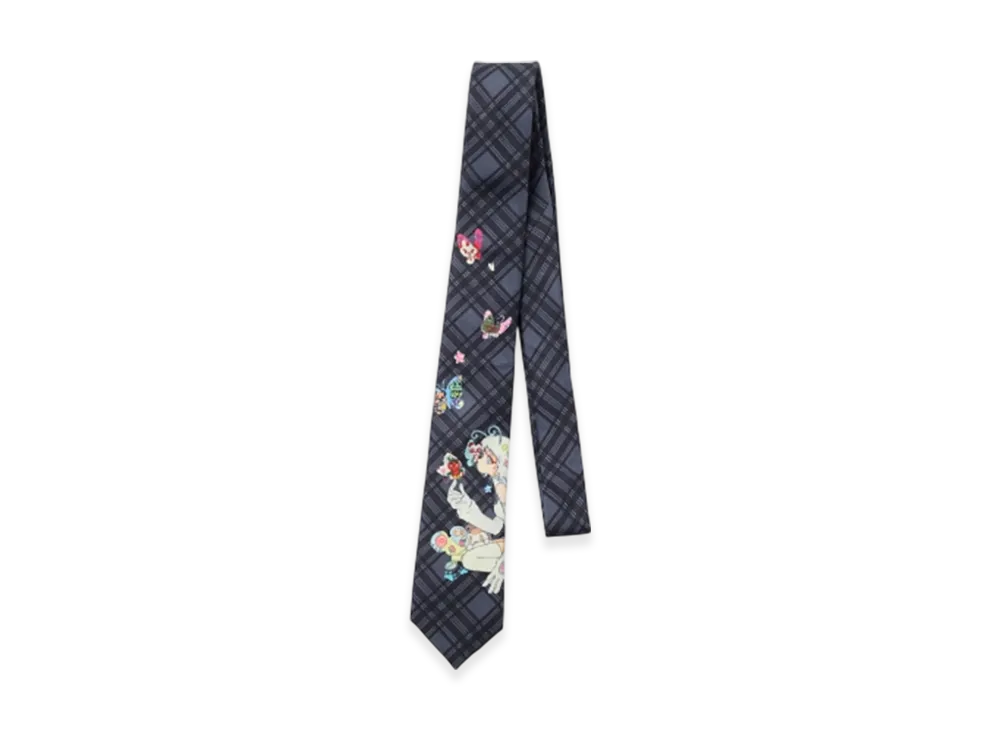 HYSTERIC GLAMOUR Checked Tie "Gray"