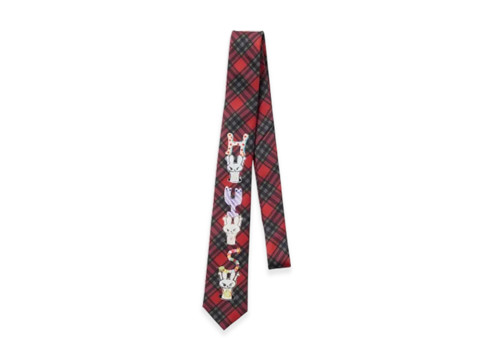 HYSTERIC GLAMOUR Checked Tie "Red"