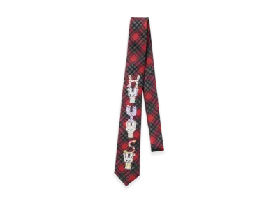 HYSTERIC GLAMOUR Checked Tie "Red"