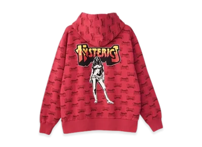 HYSTERIC GLAMOUR Bad Ass Logo Print Hoodie "Pink"