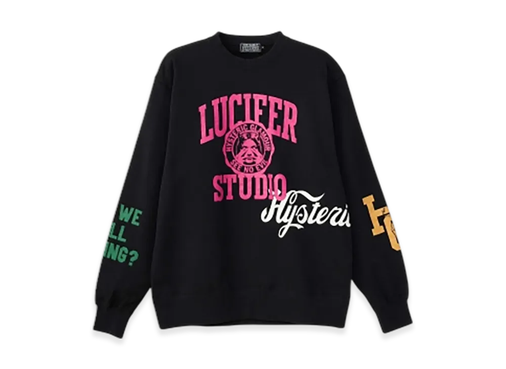 HYSTERIC GLAMOUR Lucifer Studio Sweatshirt "Black"