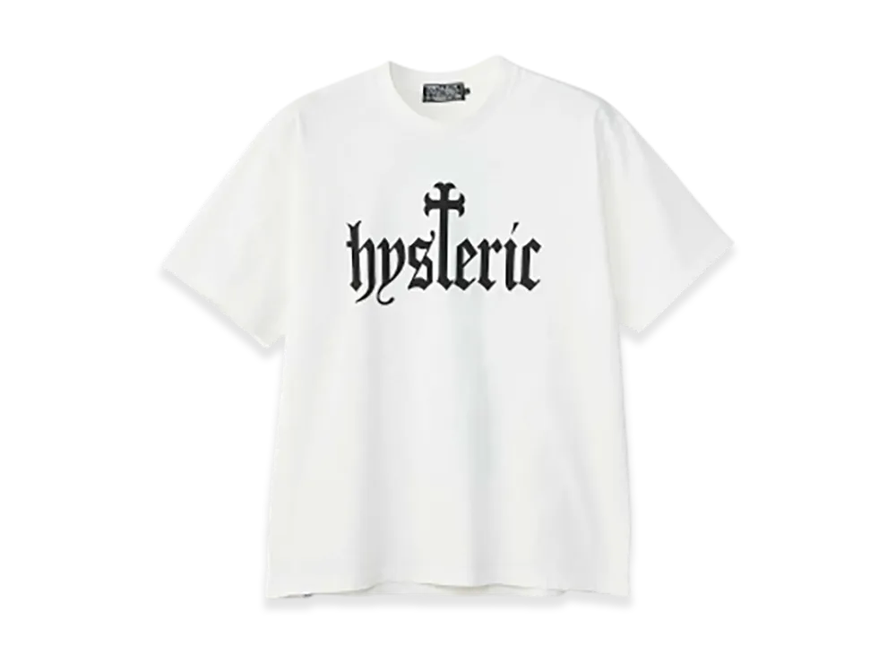 HYSTERIC GLAMOUR Skull Coffin T-Shirt "White"