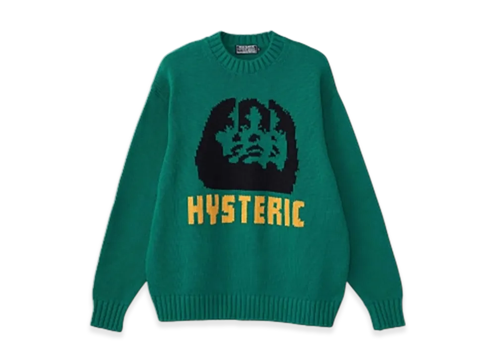 HYSTERIC GLAMOUR Multi Woman Knitted Sweater "Green"