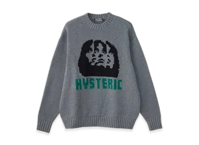 HYSTERIC GLAMOUR Multi Woman Knitted Sweater "Top Gray"