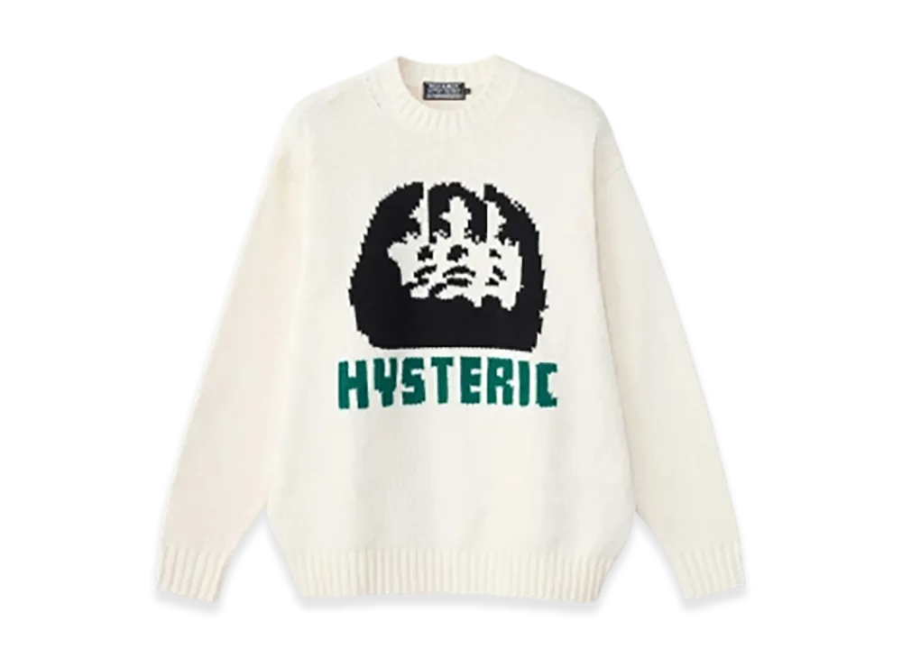 HYSTERIC GLAMOUR Multi Woman Knitted Sweater "White"