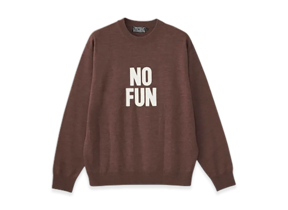HYSTERIC GLAMOUR No Fun Sweater "Brown"