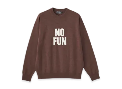 HYSTERIC GLAMOUR No Fun Sweater "Brown"