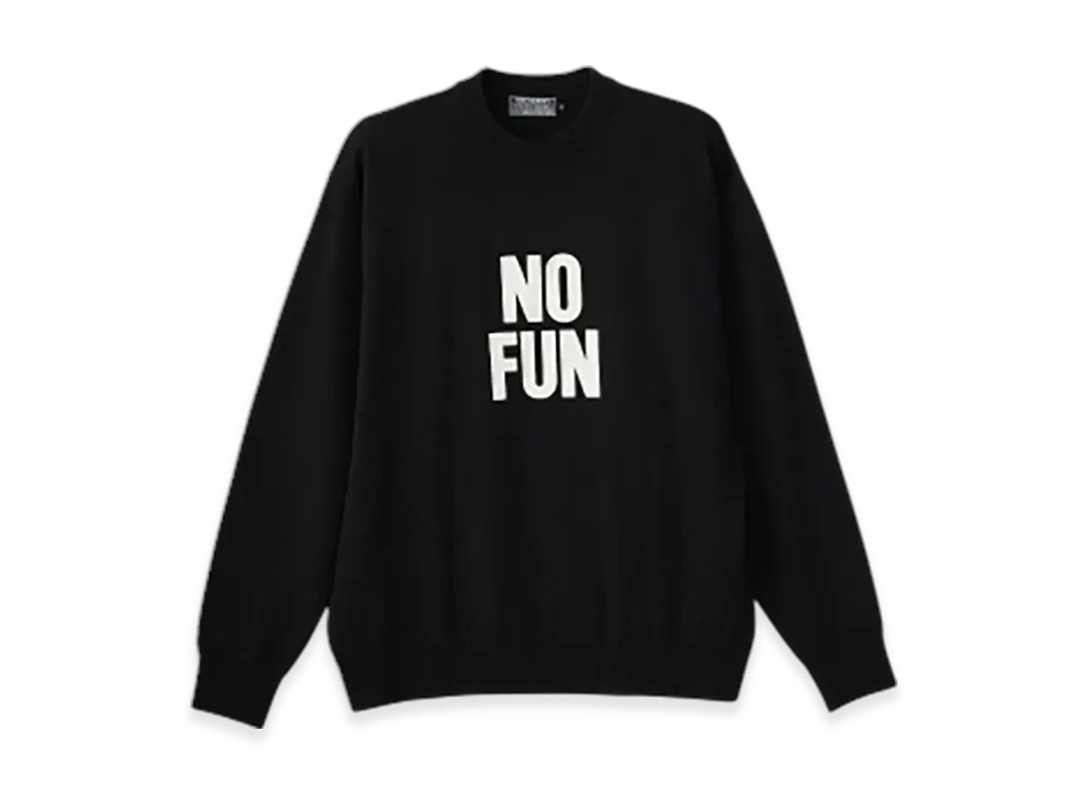 HYSTERIC GLAMOUR No Fun Sweater "Black"