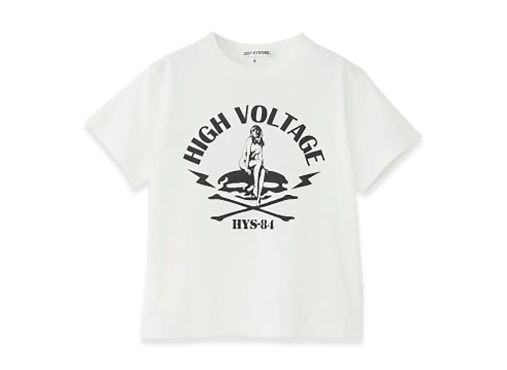 HYSTERIC GLAMOUR High Voltage T-Shirt "White"