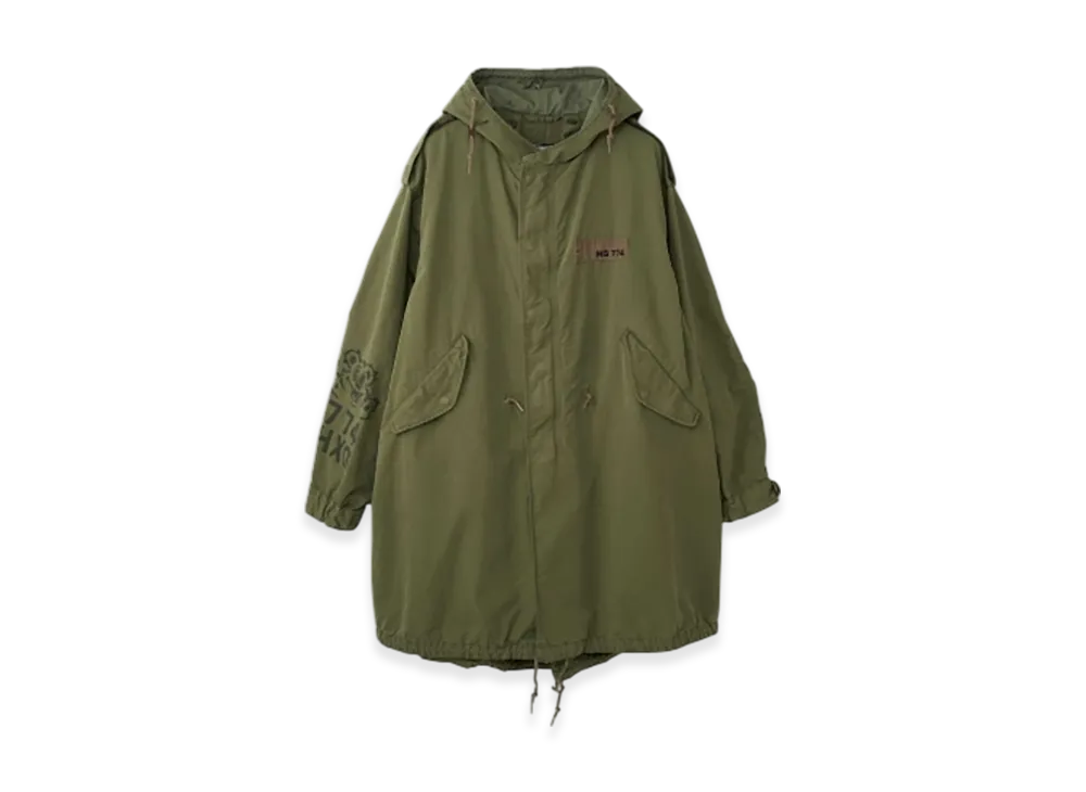 HYSTERIC GLAMOUR Fire Bear 774 M-51 Mods Coat "Khaki"