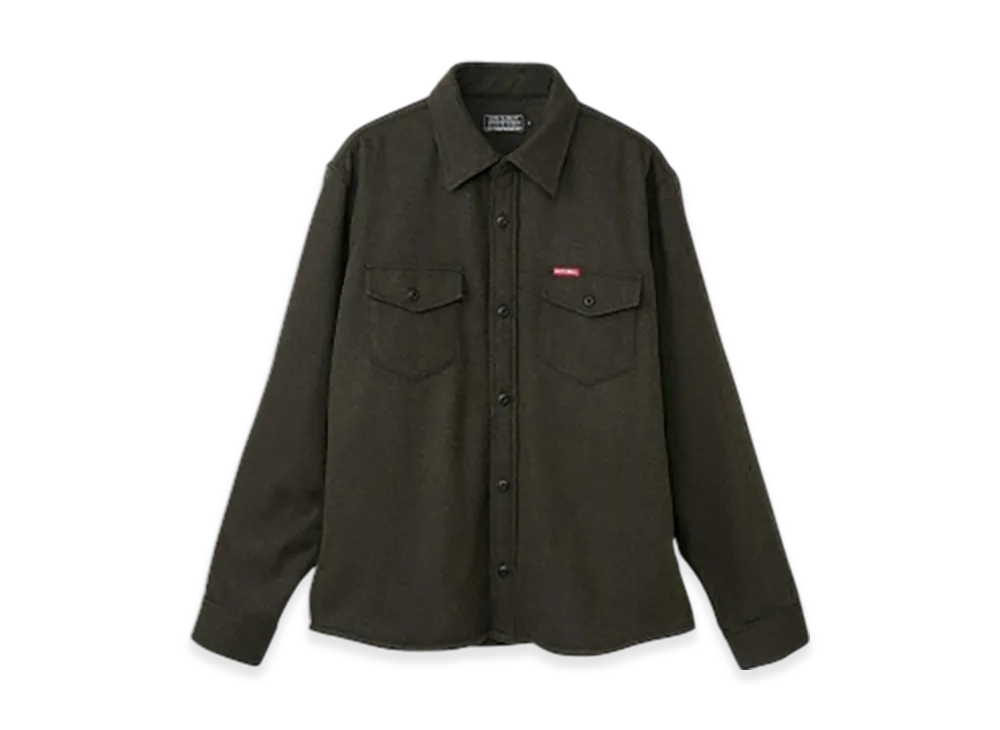 HYSTERIC GLAMOUR Speedster Embroidery Cpo Shirt "Green"