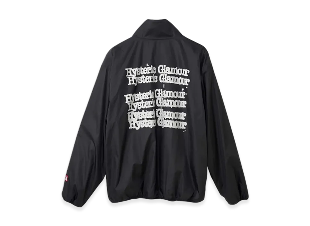 HYSTERIC GLAMOUR Typewriter Logo Stand Collar Jacket "Black"