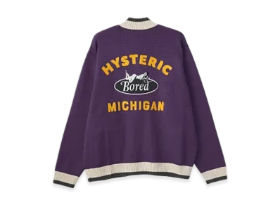 HYSTERIC GLAMOUR Bored Michigan Embroidery Jumper "Purple"
