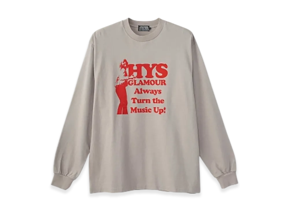 HYSTERIC GLAMOUR Super Kinky Sounds T-Shirt "Gray"