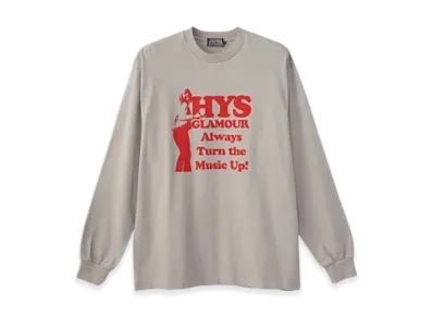 HYSTERIC GLAMOUR Super Kinky Sounds T-Shirt "Gray"