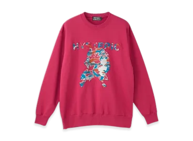 HYSTERIC GLAMOUR Woman Head Back Applique Sweatshirt "Pink"
